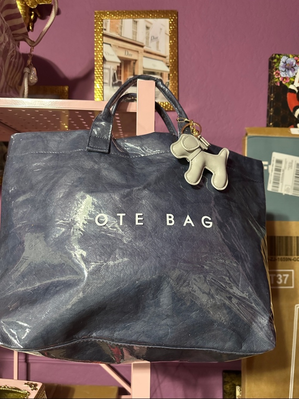 Navy Tote Bag – Large Everyday Carryall